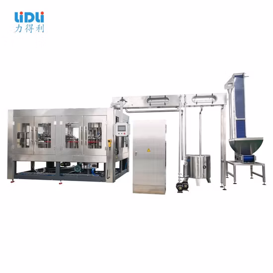 자동 애완 동물 병 유리병 알루미늄 캔 주스 무균 냉 충전/울트라